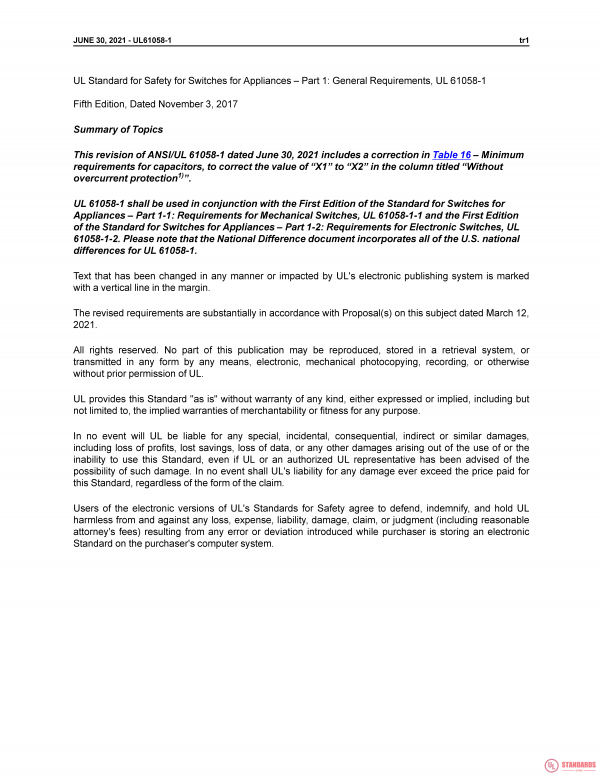 UL 61058-1 PDF